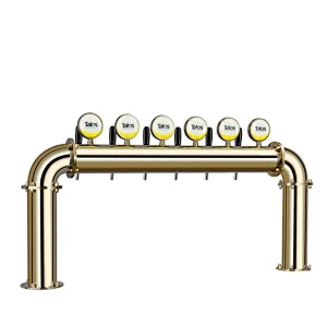 TALOS U Tower Stainless Steel 6 Tap Tower 102mm Beer Dispensing Equipment Draft Beer Tower (PVD)