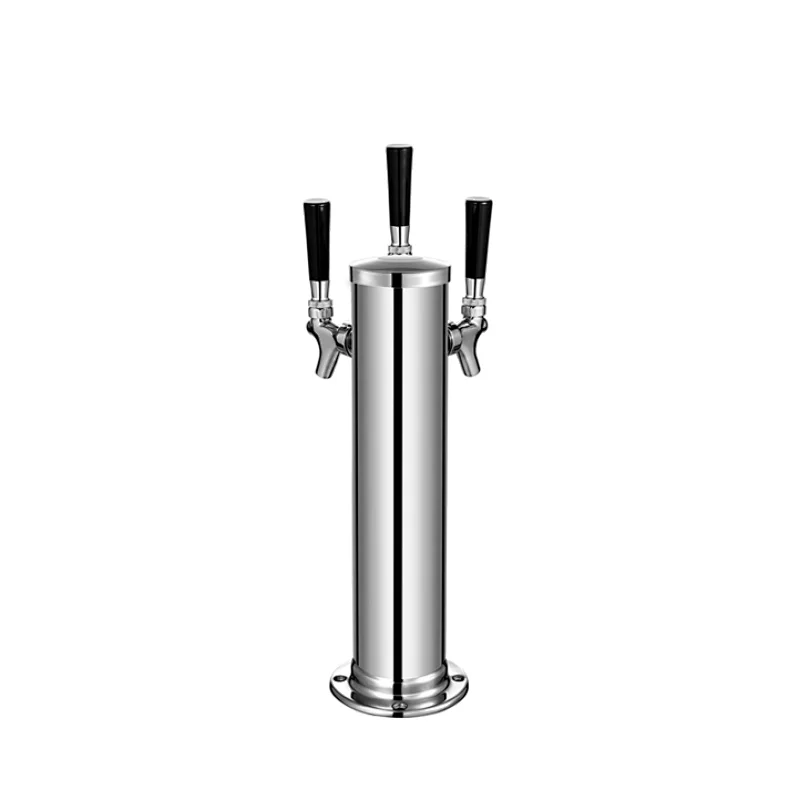 TALOS Beer Keg Tower Triple Chrome Tower Stainless Steel Draft Beer Tower