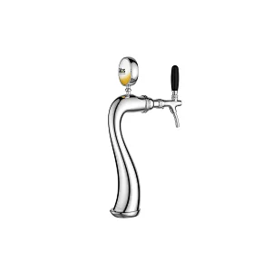 TALOS Goose Tap Tower Chrome 1-way Dispensing Tower Draft Beer Tower