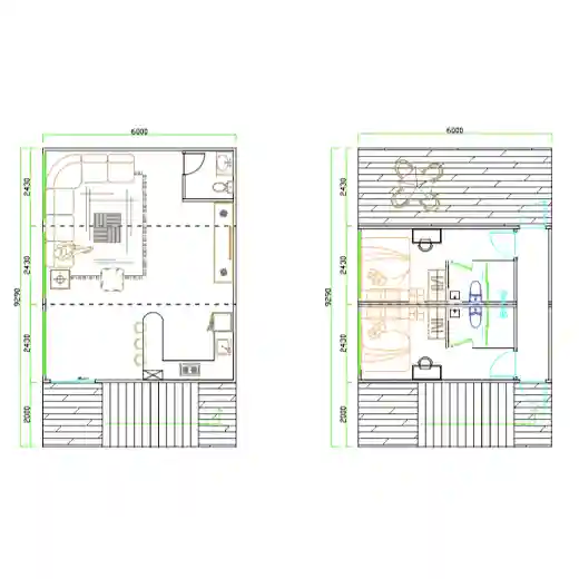 combined container movable house