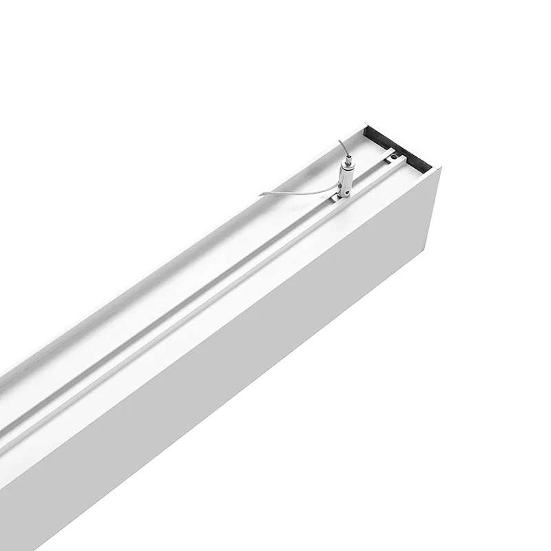 Linkable Led Linear Light, Suspended and wall mounted installations,