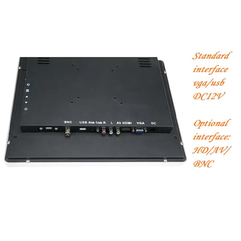 Hot Aluminum Frame factory cheap price true flat metal 15'' touchscreen monitor