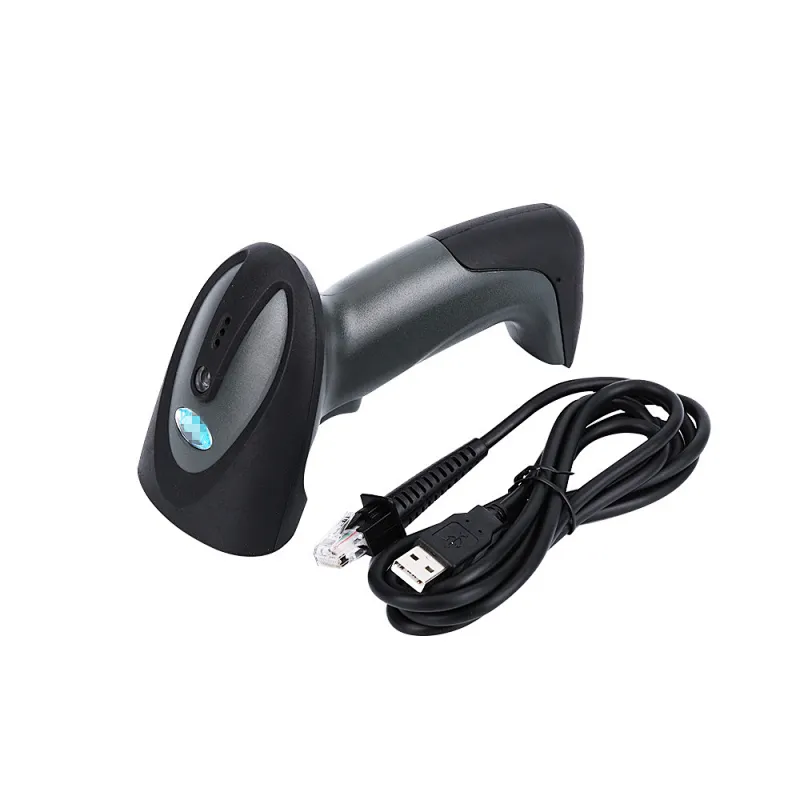 2D Wired COMS Barcode Scanner with stand optional(Black or white color)