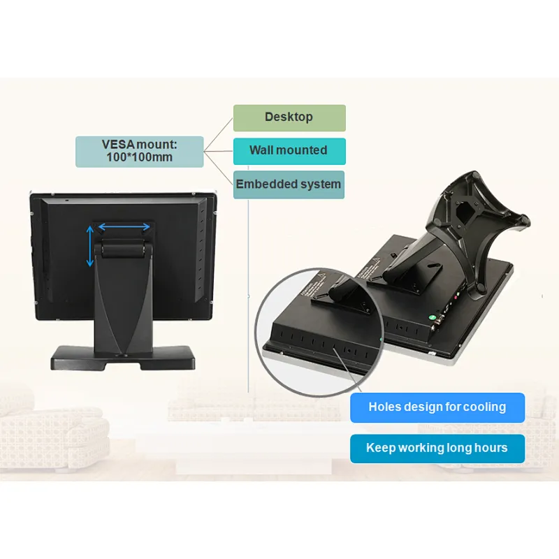 17 inch customer display/all in one pos system hot sale windows pos cash register with 80mm printer