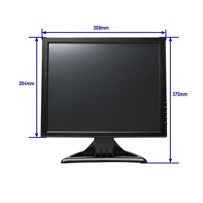 17 inch Marine monitor with resistive touch  industrial embedded lcd monitor wall-mounted flat touch screen