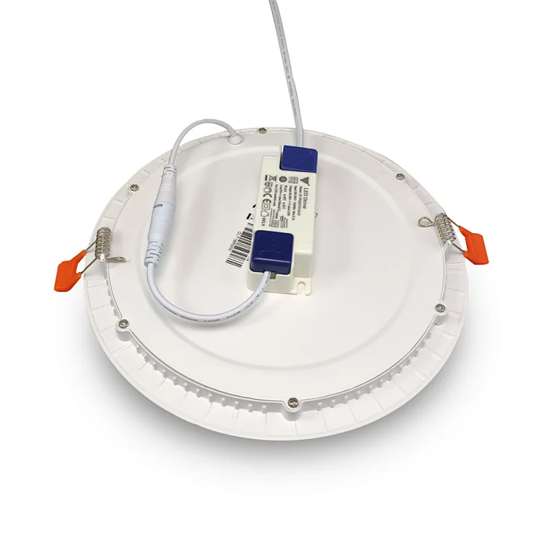 180 degree high brightness hole size 107mm round shape recessed led panel light