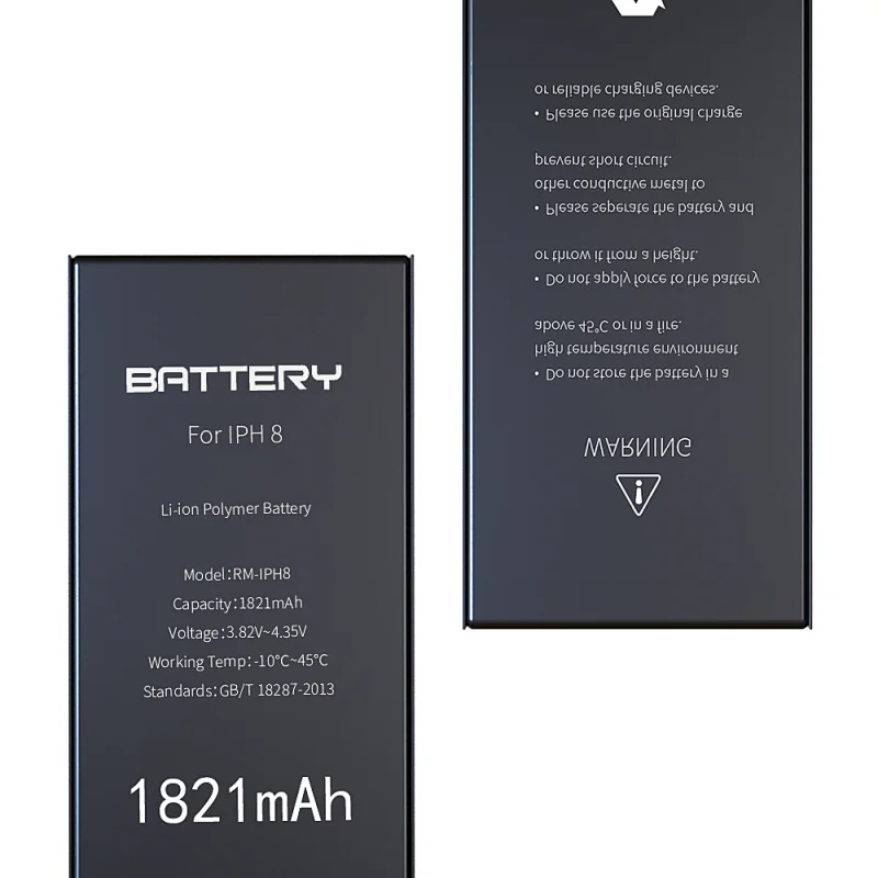 Rechargeable Batteries AAA Li-lion Polymer for iPhone 8 Battery