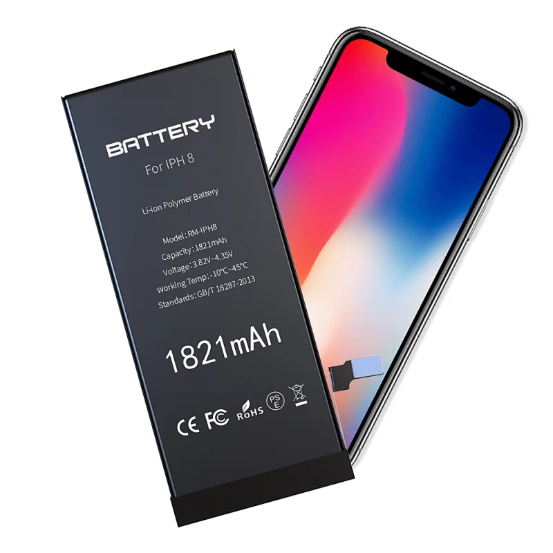 Rechargeable Batteries AAA Li-lion Polymer for iPhone 8 Battery