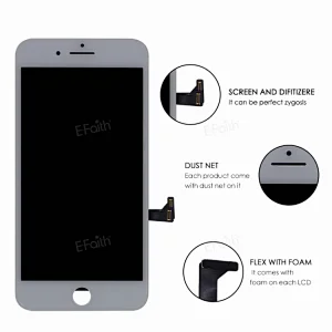LCD Assembly with Steel Plate for iPhone 8 Plus with Home Button