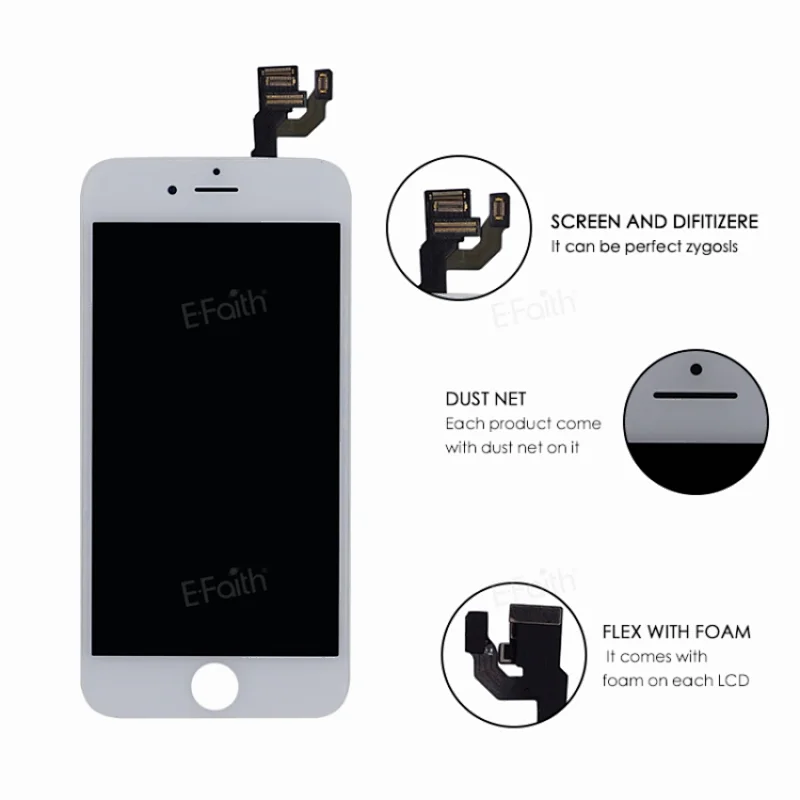 5.5 Inch LCD Assembly with Steel Plate for iPhone 6 Plus