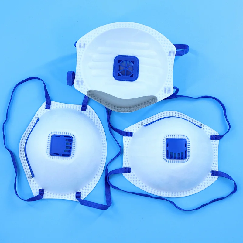 large breathing space cup shape mask with valve