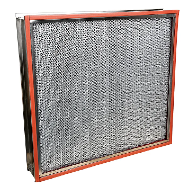 High temperature resistance deep pleated HEPA filter