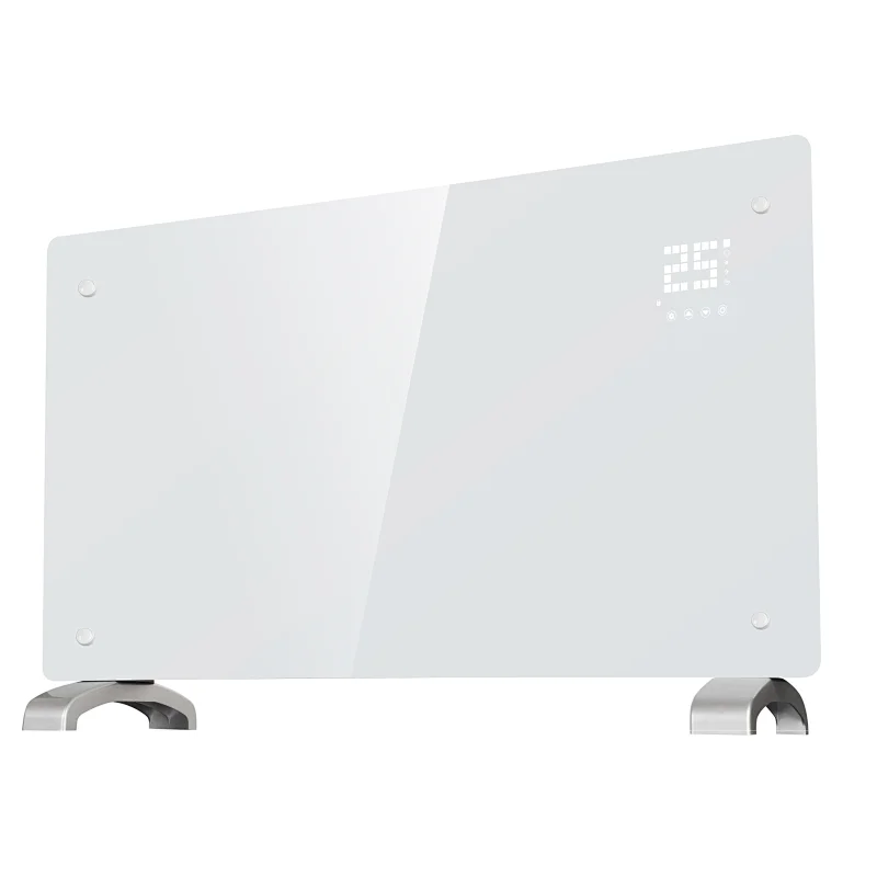 Wifi touch control Switch, LED display, Glass Panel Heater 1.0Kw/1.5Kw/2.0Kw 