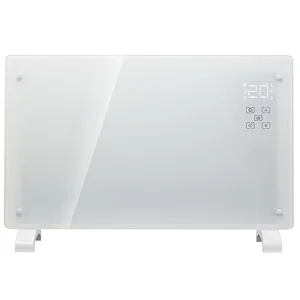 Wifi touch control Switch, LED display, Glass Panel Heater 1.0Kw/1.5Kw/2.0Kw "X" aluminum Heating element IP24 GPH-10EA/15EA/20EA