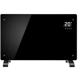 Wifi touch control Switch, LED display, Glass Panel Heater 1.0Kw/1.5Kw/2.0Kw "X" aluminum Heating element IP24 GPH-10DA/15DA/20DA