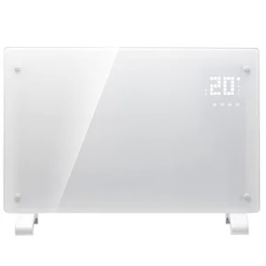 Wifi touch control Switch, LED display, Glass Panel Heater 1.0Kw/1.5Kw/2.0Kw 