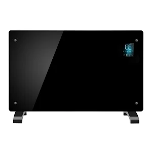 LED Touch control Glass Panel Heater, Tuya wifi 1.0Kw/1.5Kw/2.0Kw "X" aluminum Heating element IP24 GPH-10X/15X/20X