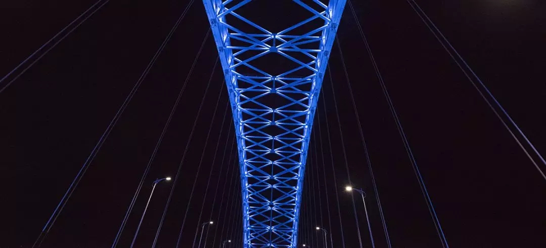 Hengqin Second Bridge - LED linear light, LED floodlight - Shone Lighting