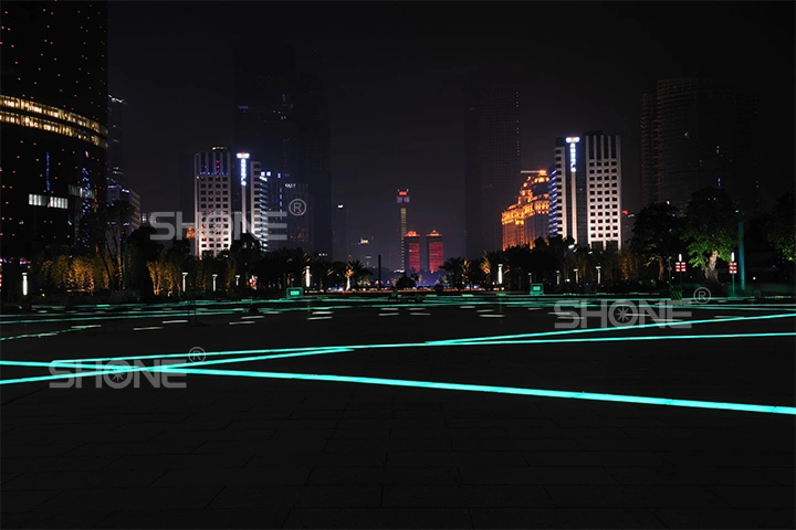 广州花城广场 - LED发光砖 - 先朗照明