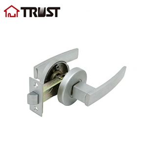 TRUST ZH037-PS-SC  Modern Door Handles Levers (Passage) in Satin Chrome - Polished Chrome Finish