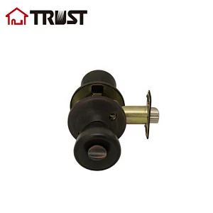 TRUST 5601-MB ANSI Grade 3 Tubular Knob Door Lock Radius Drive Spindle Round Ball Lock