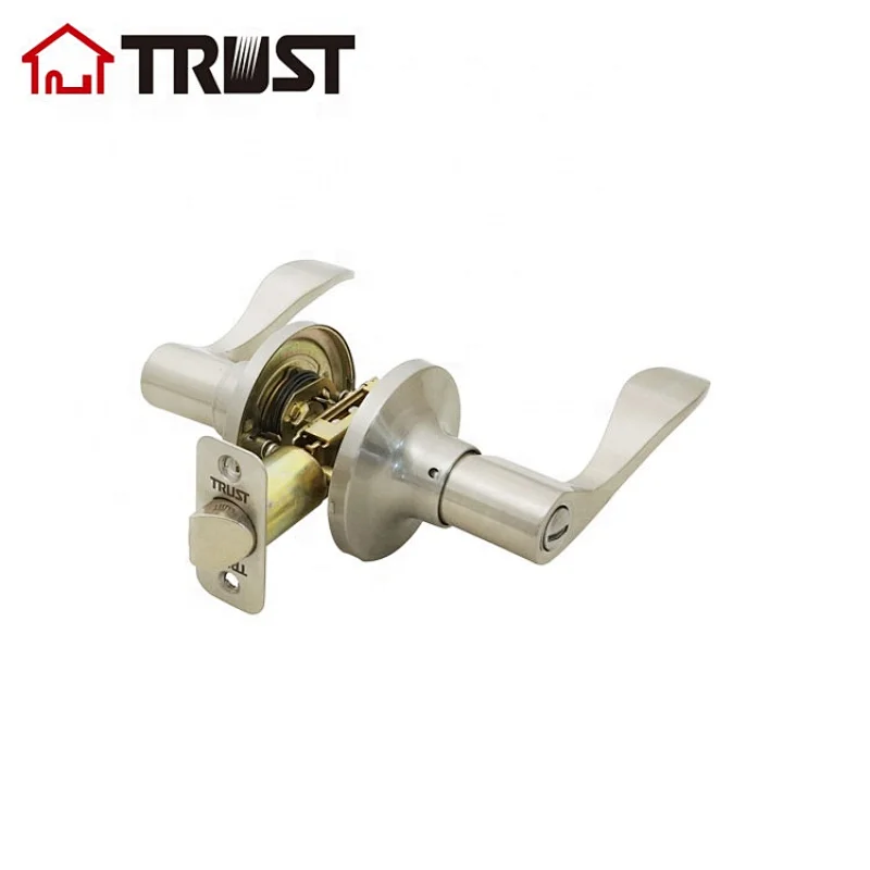 TRUST 6462-SN Tubular Lever Handel ANSI Door Lock In Brushed Nickel