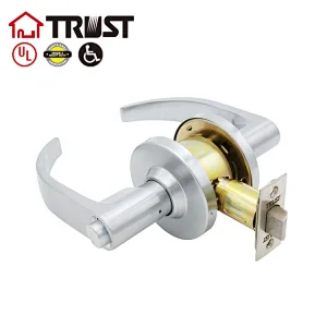 TRUST 4492-SC  Heavy Duty US26D Finish Commercial Cylindrical Lever Door Lock with Privacy Function