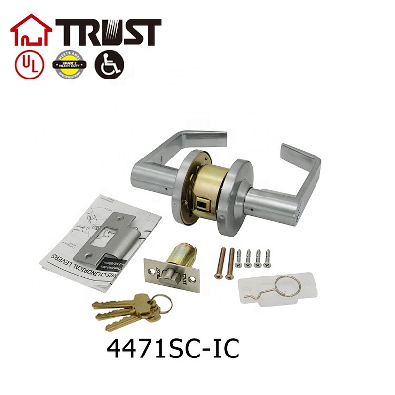 华信4471IC-SC 二级重型执手锁 锌合金美式室内房门锁卫浴锁具
