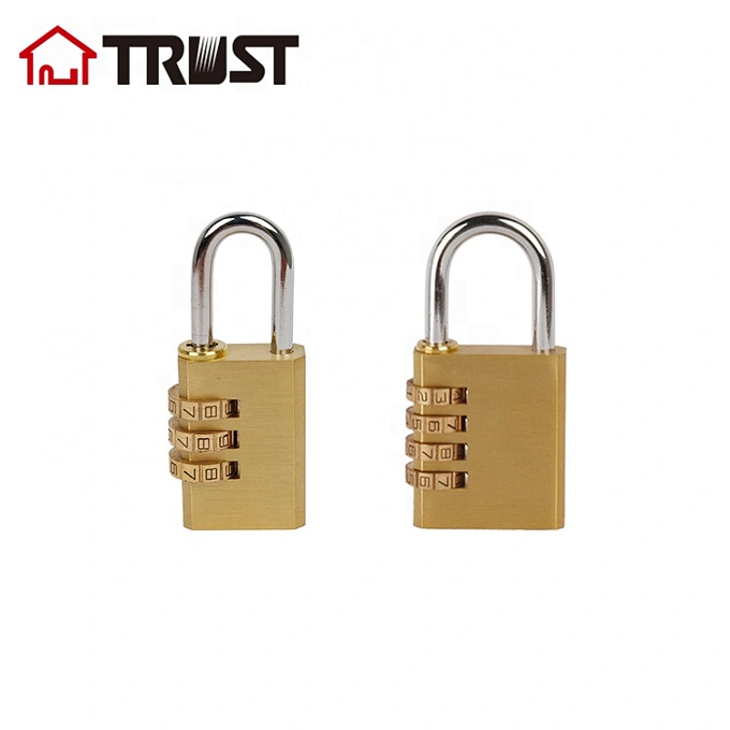 TRUST PL03 Resettable Combination Brass Padlock