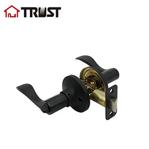 TRUST 6462-MB  ANSI Grade 3 Tubular Lever Lock Privacy Function Matt Black Door Lock