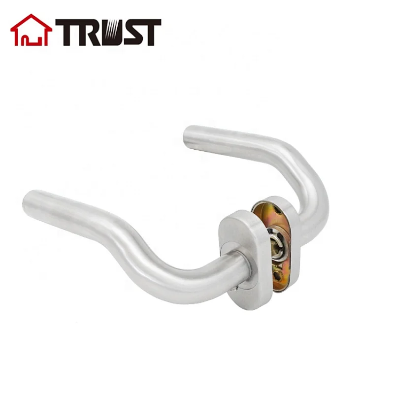 TRUST TH006-SS-OV Hollow Stainless Steel Tube Level handle With Oval Rose