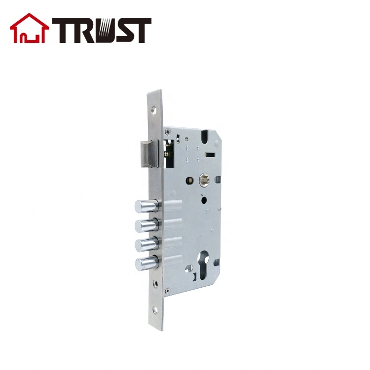 TRUST 8560-4R-SF-SS Standard european lock body  stainless steel mortise cylinder door lock body with 4  Bolt