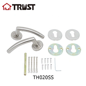 华信TH020-SS 欧标不锈钢执手锁 304分体锁房门浴室卫生间门锁