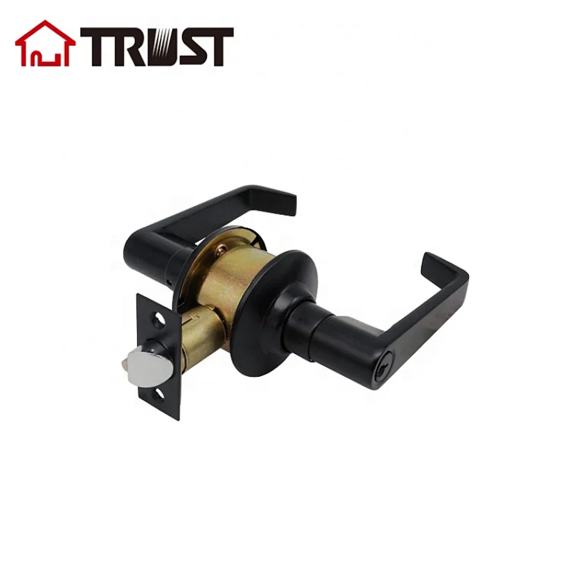 TRUST 3431-MB Hot Sale American Cylindrical Lever Handle Lock Set Security Door Lock For Residential Housing