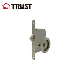 TRUST SD50-37BKSS  SS304 Bathroom Sliding Door Lock With Mortise Lock