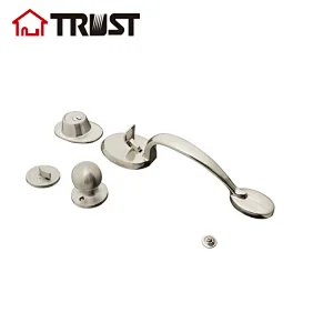 TRUST 8501-K87-SN Single Cylinder with Knob ANSI Grade 3 Grip Handle With Satin Nickel