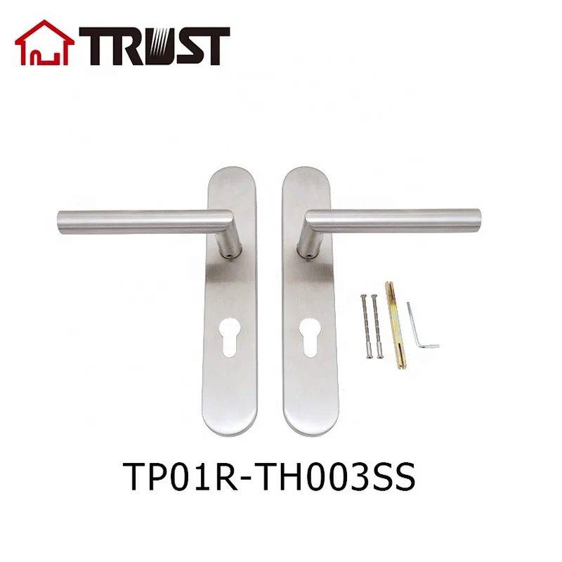 TRUST TP01-R72EUTH003SS Tube Hansle with Sus304 Plate  Door Handle Lock