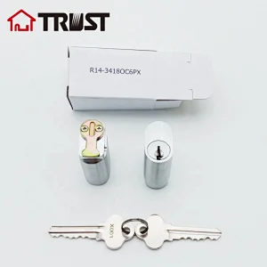 TRUST OV34-SC 34mm Brass Oval Cylinder High Security Lock Cylinder For Safe Cylinder Lock