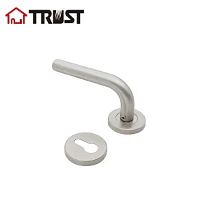 TRUST TH002-SS-7255-70KT Hollow Door Hndle With Mortise Lock 7255 and Key-Turn Cylinder