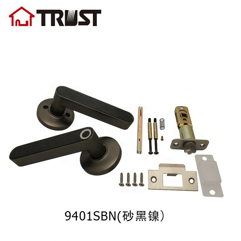 华信9401-SBN 全自动指纹触摸屏智能门锁 家用密码蓝牙功能电子锁