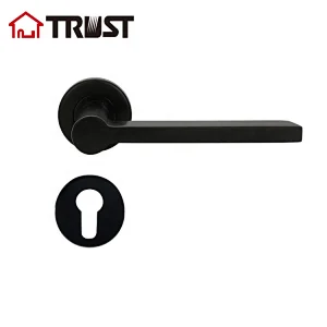 TRUST TH041-BL SUS304 Black Finish Handle Door Lock For Commercial Door