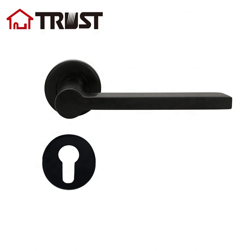 TRUST TH041-BL SUS304 Black Finish Handle Door Lock For Commercial Door