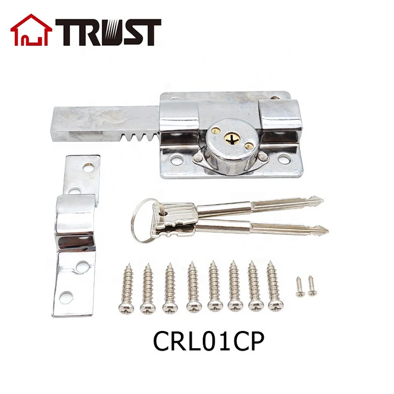 TRUST CRL01-CP Factory Hot Sale Cross Keys Rim Lock For Outer Door