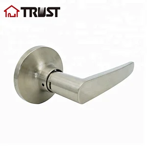 TRUST 3410-SN Dummy Lever Door Handle for Closets with Single Side, Non-Turning with a DoorBumper Wall Protectors