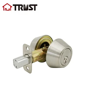 TRUST 7312-SS Top quality zinc alloy ANSI Grade 3 Deadbolt with Double Cylinder  Factory Hot Sale