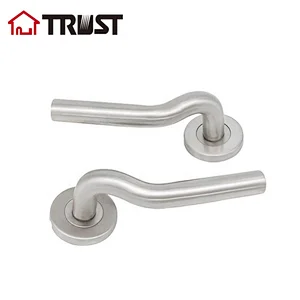 TRUST TH006-SS Fashionable Double-Sided Push-Pull Stainless Door Handle for Wood Steel Door