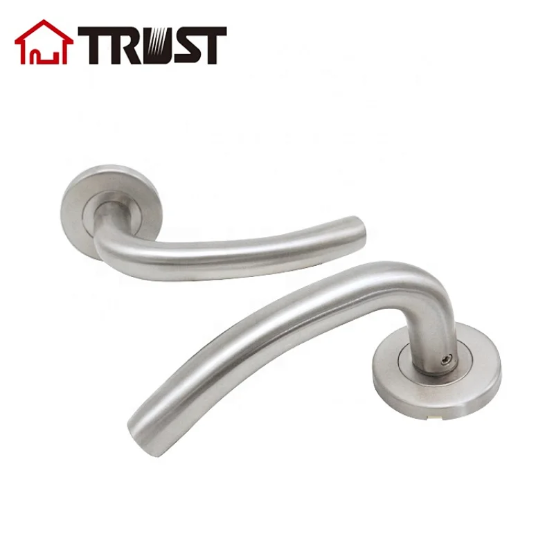 TRUST TH004-SS Stainless Steel Lock Wood Door Lock Bedroom Interior Door Lever Handles