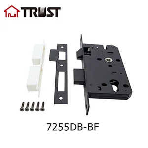 TRUST 7255-BF euro mortise lock set backset 55 center 72mm Matt