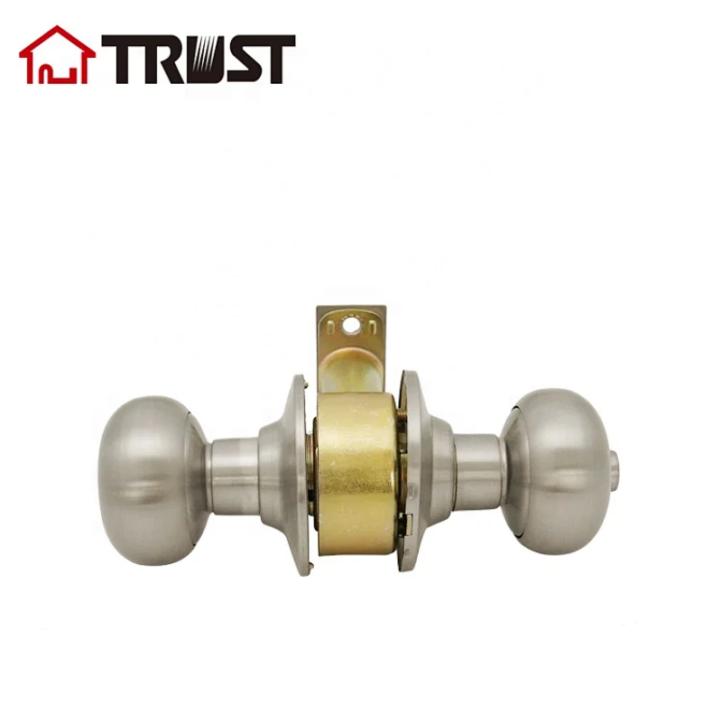 TRUST 3352-SS  Round Knob Door Lock Privacy Cylindrical Knob Lock