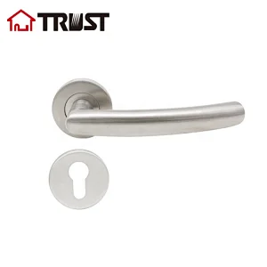 TRUST TH020-SS Manufacturer Stainless Steel Lever Door Handle Pull Handle Lock For Metal Wooden Door
